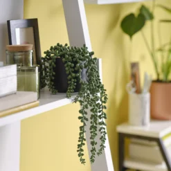 12cm String Of Pearls Artificial Plant In Black Ceramic Pot 8 12cm String Of Pearls Artificial Plant In Black Ceramic Pot -Hoze Landscaping Shop 12cm string of pearls artificial plant in black ceramic pot5010795682591 01i