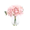 17cm Pink Hydrangeas Artificial Plant In Clear Glass Vase 1 17cm Pink Hydrangeas Artificial Plant In Clear Glass Vase -Hoze Landscaping Shop 17cm pink hydrangeas artificial plant in clear glass vase5010795682645 01c bq