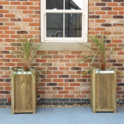 Forest Garden Slender Wooden Rectangular Planter, Pack Of 2 12 Forest Garden Slender Wooden Rectangular Planter, Pack Of 2 -Hoze Landscaping Shop forest garden slender wooden rectangular planter pack of 25013053153888 02i bq