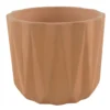 GoodHome Lummi Natural Terracotta Geometric Stripes Circular Plant Pot (Dia)20.5cm -Hoze Landscaping Shop goodhome lummi natural terracotta geometric stripes circular plant pot dia 20 5cm5059340327945 02c