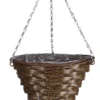 Smart Garden Faux Rattan Brown Cone Plastic Hanging Basket, 34cm 2 Smart Garden Faux Rattan Brown Cone Plastic Hanging Basket, 34cm -Hoze Landscaping Shop smart garden faux rattan brown cone plastic hanging basket 34cm5050642029483 01c bq