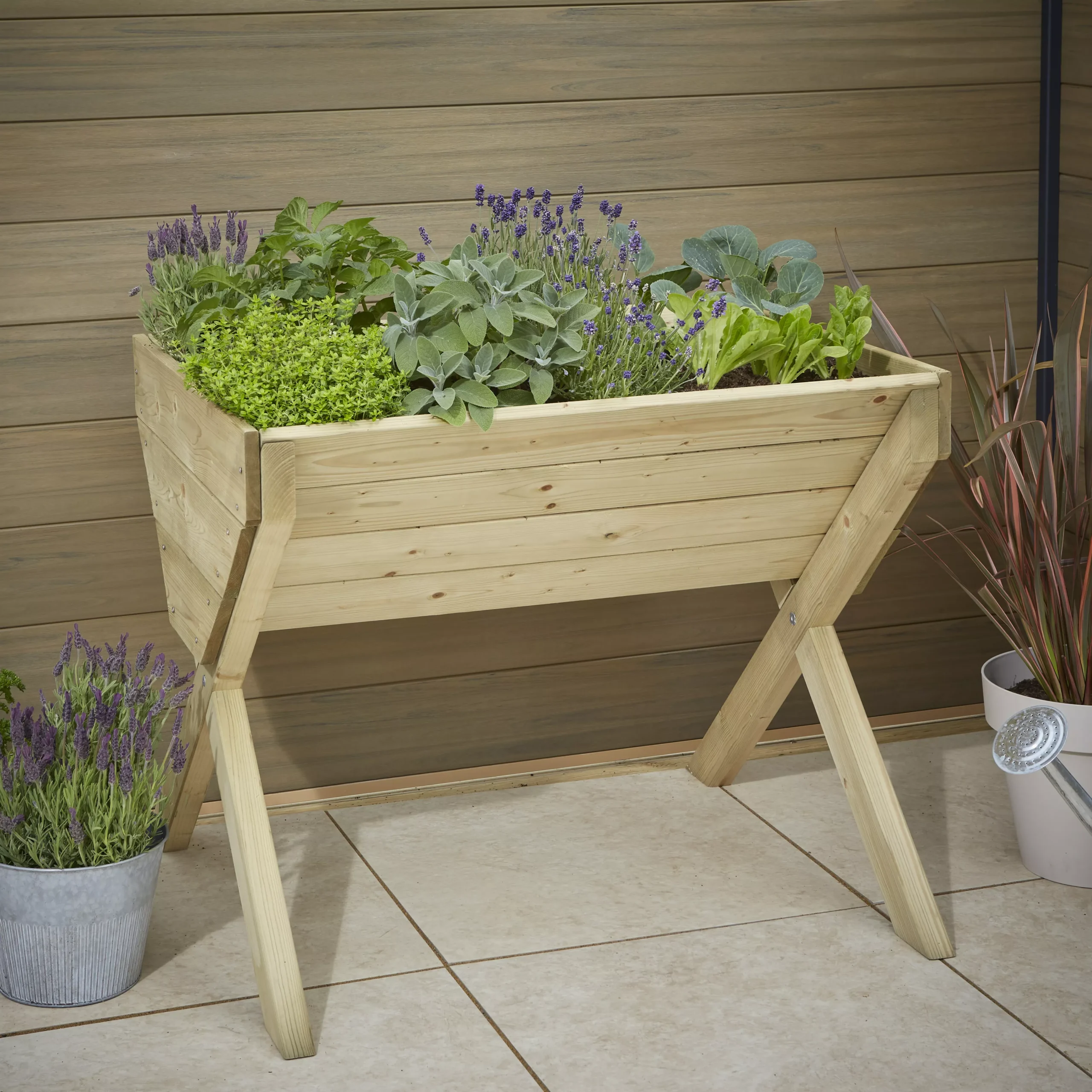 Verve 930mmx690mm Wood Rectangular Raised Bed Kit 0.64m² 4 Verve 930mmx690mm Wood Rectangular Raised Bed Kit 0.64m² - Image 2