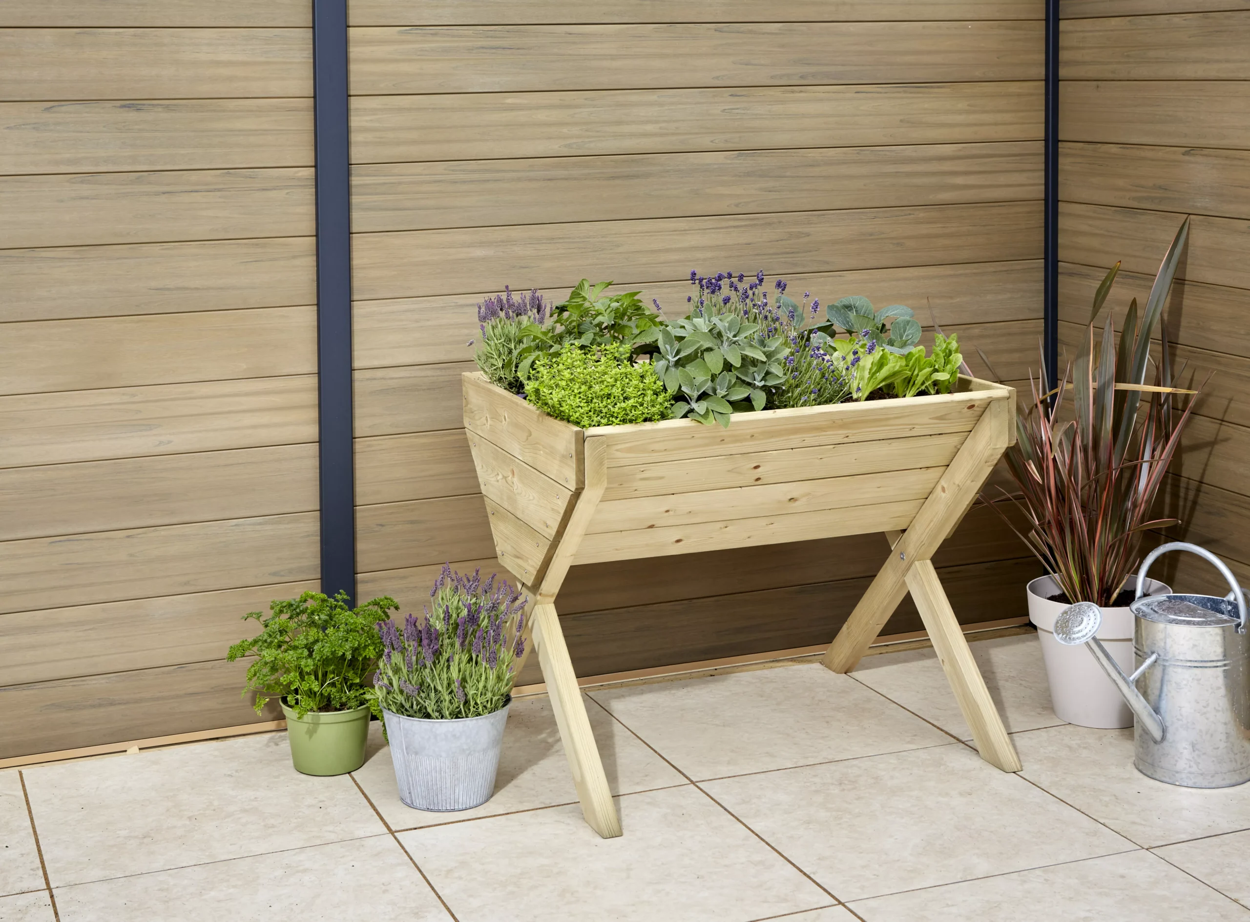 Verve 930mmx690mm Wood Rectangular Raised Bed Kit 0.64m² 6 Verve 930mmx690mm Wood Rectangular Raised Bed Kit 0.64m² - Image 4