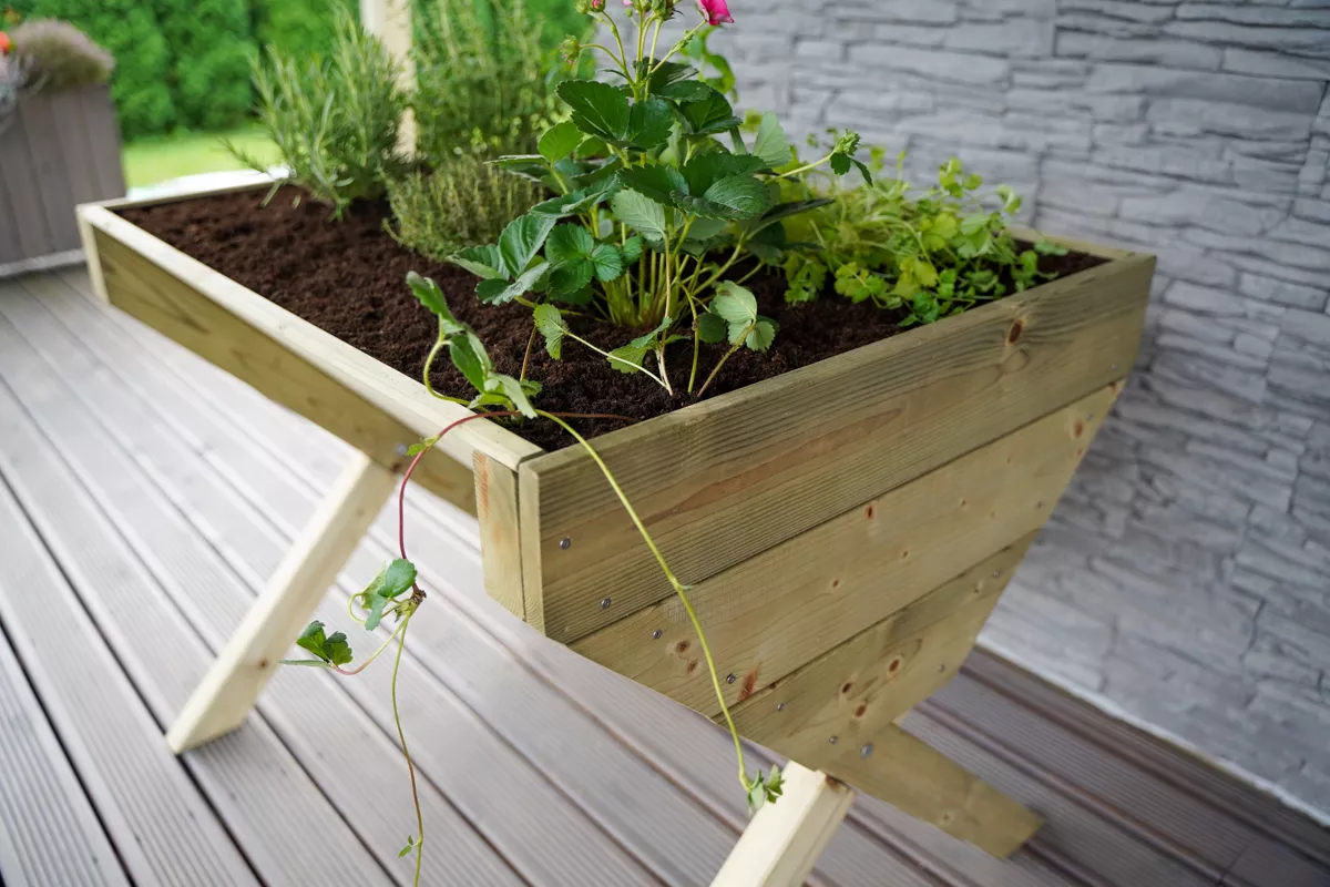 Verve 930mmx690mm Wood Rectangular Raised Bed Kit 0.64m² 7 Verve 930mmx690mm Wood Rectangular Raised Bed Kit 0.64m² - Image 5