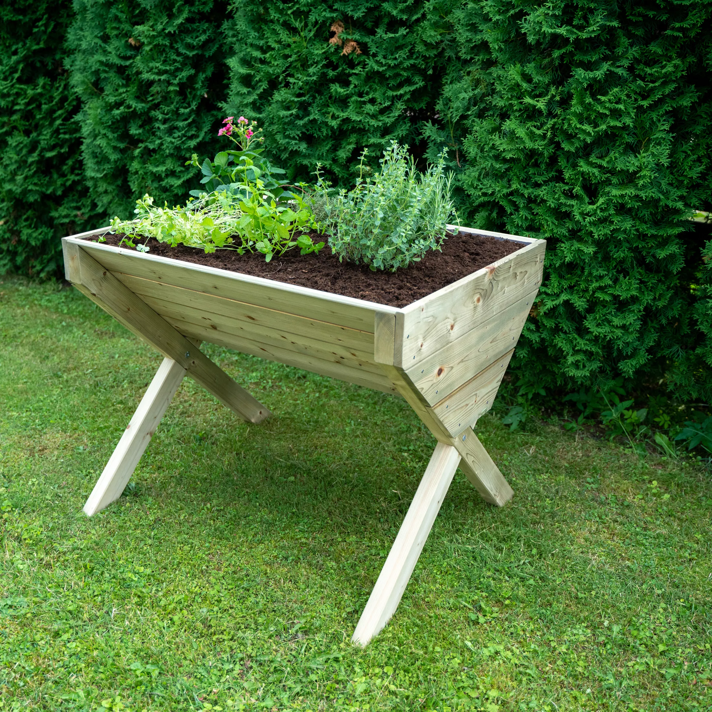 Verve 930mmx690mm Wood Rectangular Raised Bed Kit 0.64m² 9 Verve 930mmx690mm Wood Rectangular Raised Bed Kit 0.64m² - Image 7