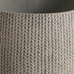 Verve Kulun Beige Knitted Effect Fibreclay Circular Plant Pot (Dia)46cm 6 Verve Kulun Beige Knitted Effect Fibreclay Circular Plant Pot (Dia)46cm -Hoze Landscaping Shop verve kulun beige knitted effect fibreclay circular plant pot dia 46cm5059340327679 36c