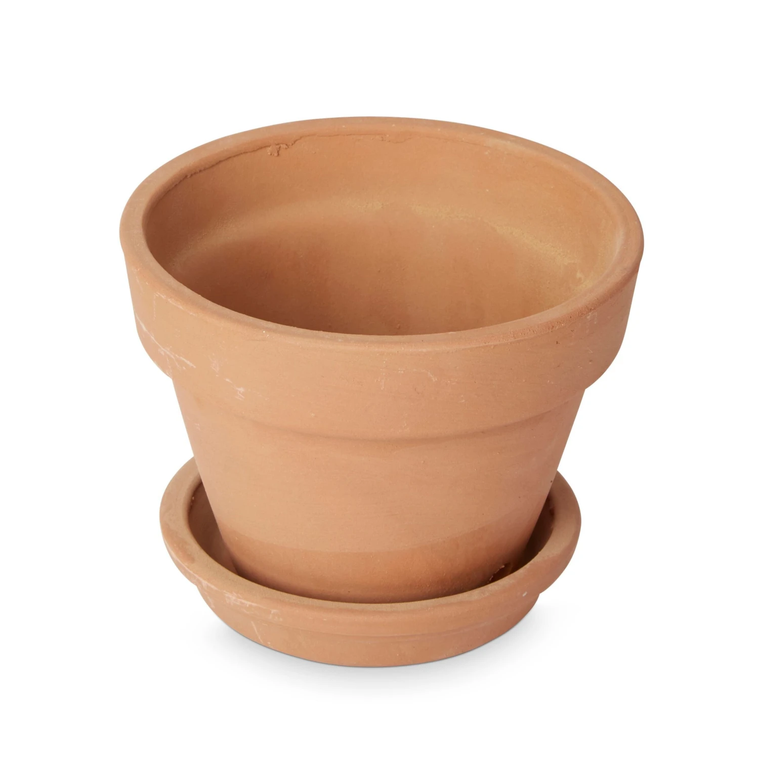 Verve Laleh Terracotta Circular Plant Pot (Dia)13.5cm, Pack Of 3 3 Verve Laleh Terracotta Circular Plant Pot (Dia)13.5cm, Pack Of 3